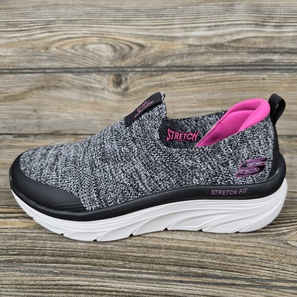 NEW Skechers Relaxed Stretch Fit D'Lux Walker Memory Foam Gray Shoes Women's 8 - Picture 6 of 9